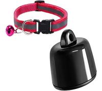 Rastreador de Mascotas GPS para Perros y Gatos, sin Tarifa mensual, Compatible con iOS/Android, Dispositivo de Seguimiento Global para Collares y Equipaje (Collar para Mascotas + rastreador)