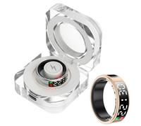 Rastreador de salud con anillo inteligente con pantalla LED, frecuencia cardíaca portátil durante el sueño, rastreador de presión arterial, oxígeno en sangre, anillo inteligente for mujeres y hombres(