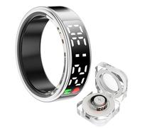 Rastreador De Salud Con Anillo Inteligente Con Pantalla LED, Rastreador De Presión Arterial De Oxígeno En Sangre Y Ritmo Cardíaco Durante El Sueño IP68 Anillo Inteligente Resistente Al Agua For Mujere