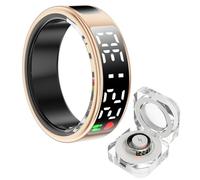 Rastreador De Salud Con Anillo Inteligente Con Pantalla LED, Rastreador De Presión Arterial De Oxígeno En Sangre Y Ritmo Cardíaco Durante El Sueño IP68 Anillo Inteligente Resistente Al Agua For Mujere