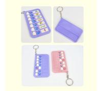 Rastreador de tareas de tablero, tabla de calcomanías para niños, lista de rutina diaria para niños con llavero, plan de tablero de tareas pequeñas, agenda de bolsillo aleatoria para mochilas y