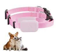 Rastreador GPS de gato perro, rastreo para animales, sin suscripción mensual, Bluetooth, collar ajustable, localización GPS, larga duración de la batería, compatible con iOS y Android (2 unids rosa)