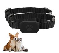 Rastreador GPS Gato Perro, Sin Suscripción Mensual, Collar Ajustable, Localización GPS, Impermeable Bluetooth, Larga Vida De La Batería, Rastreador para Animales,Compatible iOS Android (2pcs Negro)