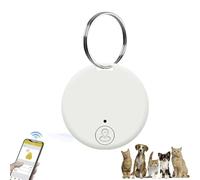 Rastreador GPS, Localizador De Buscador De Llaves, Localizador GPS para Niños, Coche, Perros, Dispositivo Móvil Inteligente Antirrobo con Alarma Antipérdida, Seguimiento En Tiempo Real(B lanco)