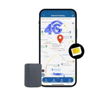 Rastreador GPS mini 4G con SIM, seguimiento en tiempo real y alarma, dispositivos magnéticos recargables para niños, ancianos, equipaje y vehículos, 60 días de espera