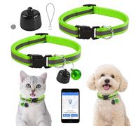Rastreador GPS para gatos, perro, compatible con iOS y Android, seguimiento de ubicación en todo el mundo, collar de gatos GPS rastreadores sin ABO, mini rastreador de mascotas para concentrador de