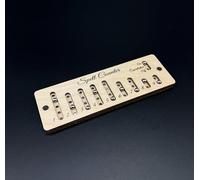 Rastreador magnético de la ranura del hechizo de madera para DND 5e