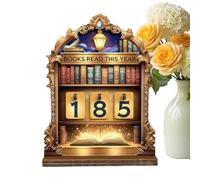 Rastreadores de lectura: estantes de madera personalizados, registro de actividades de libros, accesorio de biblioteca retro | Regalo exclusivo para amantes Bibliotecarios liberales Decoración del