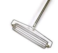 Rastrillo de arena de acero inoxidable para búnker de golf, jardín, playa y mantenimiento de paisajes