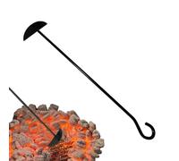 Rastrillo de cenizas - Herramienta de accesorios de parrilla resistente, limpiador de fuego de acero sólido | Equipo de extracción de escombros de chimenea, gestor de brasas resistente al calor