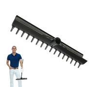 Rastrillo De Golf | Cabezal De Rastrillo ABS Ďe Doble Cara 37,5x7,5cm | Herramienta Duradera Y Resistente A Los Rayos UV para Bunker Đe para Campos D́e Golf, Rastra D̄e Ģolf Portátil, Mantenimie