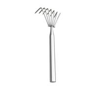 Rastrillo de Jardín | Cultivador Ergonómico Anticorrosivo - Utensilio Manual Pequeño para Paisajismo - para Desmalezar Aflojar Suelo Plantar en Exterior Césped Hojas para Hombre