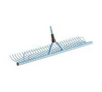 Rastrillo de jardín Gardena 3381-20, 600 mm, acero de alta calidad, turquesa, compatible con sistema combinado