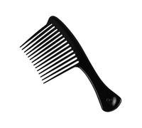 Rastrillo de plástico grueso con dientes anchos y largos, peine profesional for cabello, hacha negra, herramienta for teñir peinado, 2 uds.
