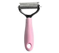 Rastrillo de Subpelo para Perros | Herramienta De Aseo Desenredante Doble Cara,Rastrillo Desenredante,para Mascotas Perros Gatos Interior y Exterior Hogar Salón de Peluquería y la Hora del Baño de Mas