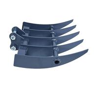 Rastrillo for miniexcavadora: accesorio for excavadora pequeña de 0,8 a 2 toneladas for eliminación de escombros y tierra