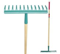 Rastrillo KADAX para mujer, con mango de madera, 12 púas
