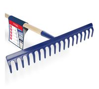 Rastrillo KADAX, rastrillo ancho con cabezal reforzado, escoba de metal