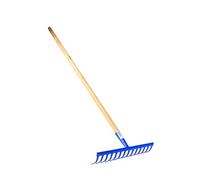 Rastrillo - Mango de Madera, 14 Dientes, Ideal para jardinería, Resistente y Duradero, rastrillar Hojas y maleza.*