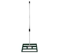 Rastrillo nivelador de césped Monster 50 cm con mango extensible verde