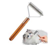 Rastrillo para debajo del pelo | Herramienta de limpieza de animales domésticos de doble cara, herramientas para despejar perros - para ambientes interiores casa salón baño spa aseo ducha