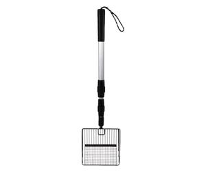 Rastrillo Para Gallinero - Herramienta Telescópica De Limpieza Para Gallineros, Pala Para Eliminar Heces | Cuchara Para Quitar Estiércol De Pollo Hecha De Metal Con Mango Telescópico Resistente, Acces