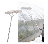 Rastrillo para techos, Herramienta Extensible de Aluminio para techos - 3-6 m/9,8-19,7 pies, Mango Antideslizante y Hoja Ancha para una eficiente eliminación de Nieve y Hojas, diseño Curvo p