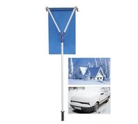 Rastrillo para techos, rastrillo telescópico de Aluminio para Nieve con Lona Deslizante - Herramienta para Quitar la Nieve a Nivel del Suelo y prevenir la formación de Hielo en el hogar, Gar