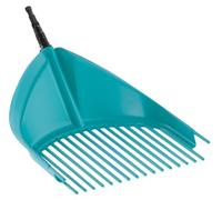 Rastrillo recogedor GARDENA combisystem: Manejable rastrillo recogedor para barrer y recoger hojas y residuos del jardín, con púas resistentes de plástico, ancho de trabajo 36,5 cm (3120-20)
