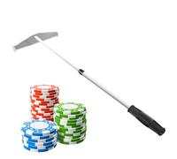 Rastrillo Telescópico Fichas Poker para Ruleta, Rastrillo De Fichas Acrílico, Recolector De Grada De Fichas De Poker, Rastrillo Profesional De Grado Casino para Blackjack, Texas Hold'em