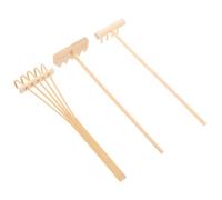 Rastrillos de Meditación Mini para Arena, 3 Piezas de Bambú