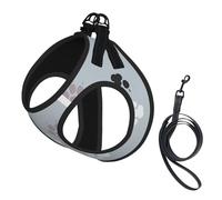 Rastros de Huellas de Patas Cate,Arnés para Mascotas, arnés Reflectante Ajustable para Perros,M