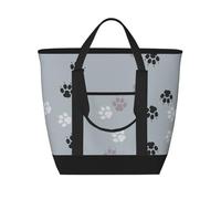 Rastros de huellas de patas Cate,Bolsas de almuerzo de gran capacidad, bolsa de mano térmica para mujeres, hombres, trabajo, picnic, viajes.
