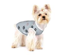 Rastros de Huellas de Patas Cate,Camiseta de algodón sin Mangas para Mascotas, Chaleco Transpirable, Suave y elástico para Cachorros,S