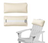 Rasugarlary Almohada para la cabeza de chaise lounge, paquete de 2 almohadas para sillas de salón al aire libre con correa ajustable, almohadas para reposacabezas para patio, patio, playa, piscina,