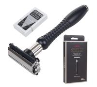 Rasurador de cuchillas FEATHER DER-A tradicional con estuche y set