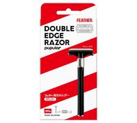 Rasurador FEATHER 800-1B con cuchillas tradicionales y estuche 1 und