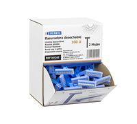 Rasuradoras Desechables | Dos Hojas | Acero Inoxidable con Peine | Minima Fricción | 100 Uds