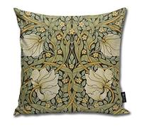 Rasyko William Morris Pimpernel - Funda de cojín Decorativa para el hogar (45,7 x 45,7 cm)