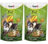 Rat 500g - Alimento Completo para Ratas con plátano Dulce, pasas y Zanahorias (Paquete de 2)