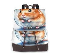 Rat in a Bubble - Mochila de viaje para mujer, mochila casual, mochila de cuero estampada para mujer para el trabajo