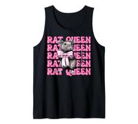 Rat Queen Rat Girl Rat Mom Mouse Día de la Madre Coqueta Arco Camiseta sin Mangas