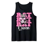 Rat Queen Rat Girl Rat Mom Mouse Día de la Madre Coqueta Arco Camiseta sin Mangas