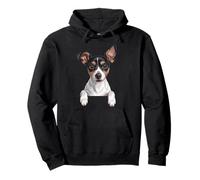 Rat Terrier Lindo Peeking Rattie Dog Lover Sudadera con Capucha