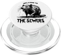 Rata Bienvenido a Las alcantarillas Edgy contra-Cultura Macabra PopSockets PopGrip para MagSafe