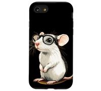 Rata blanca en gafas geniales para una mirada divertida Carcasa para iPhone SE (2020) / 7 / 8