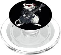 Rata blanca fría con guitarra eléctrica para un ambiente de balanceo PopSockets PopGrip para MagSafe