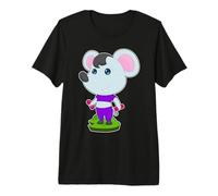 Rata Culturista Mancuernas Culturismo Camiseta Premium