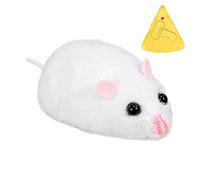 Rata de control remoto - juguete para ratones de gato | Control inalámbrico Rata realista | Juguete realista de ratas de lujo cómodas | Controlador remoto de queso para la caza de ejercicios de