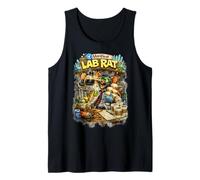 Rata de Laboratorio verificada - Caos Alimentado por cafeína - Ciencia Divertida Camiseta sin Mangas